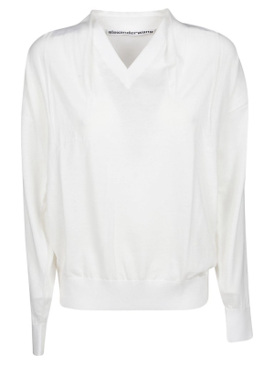 Alexander Wang V-neck Long Sleeve Top