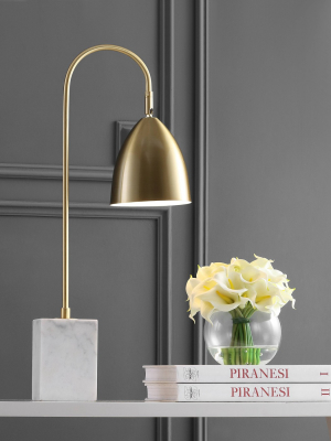 26" Metal Ana Arched Table Lamp (includes Led Light Bulb) Gold - Jonathan Y