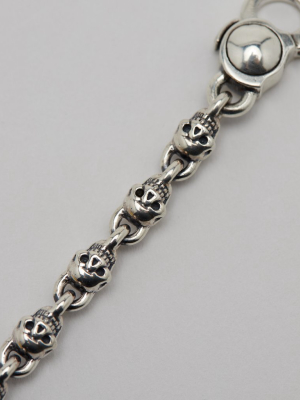 Skull Crusher Bracelet, Sterling