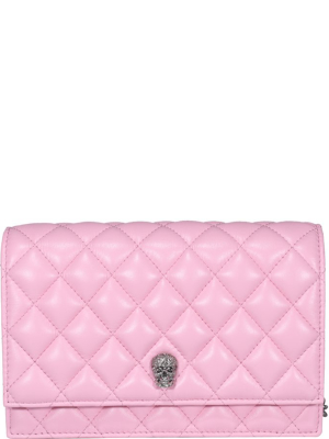 Alexander Mcqueen Skull Quilted Small Shoulder Bag