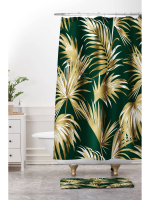 Marta Barragan Camarasa Golden Palms Bath Mat Golden - Deny Designs