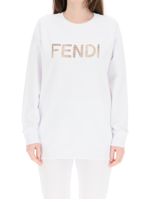 Fendi Logo Embroidered Sweatshirt