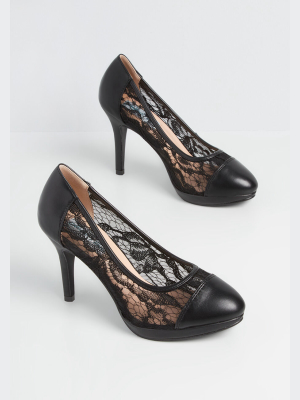 Leather And Lace Heel