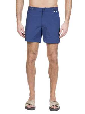 Navy Tailored Mid-length Swim Short