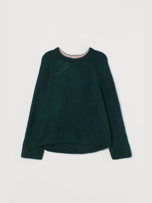 Fine-knit Wool-blend Sweater