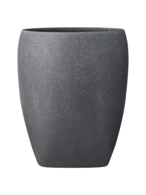 Charcoal Stone Wastebasket Gray - Allure Home Creations