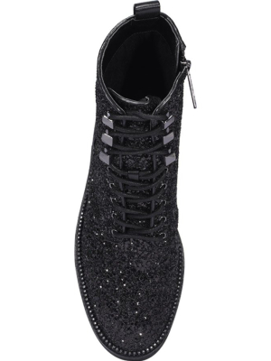 Michael Michael Kors Haskell Glitter Combat Boots