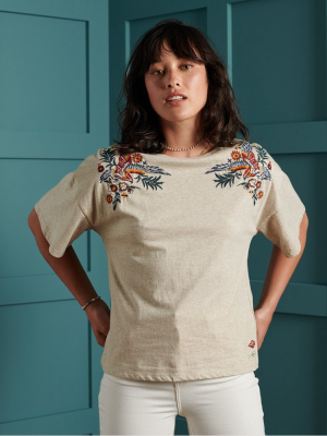 Crafted Folk Embroidered T-shirt