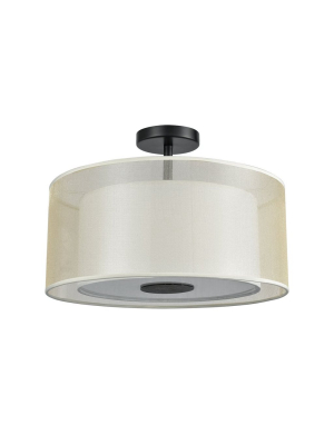 Ashland 2 Semi Flush Mount In Matte Black Design By Bd Fine Lighting