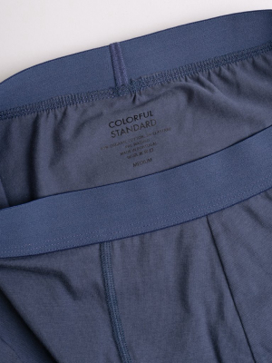 Classic Organic Boxer Briefs - Petrol Blue