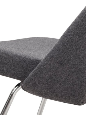 Executive - Executive Armless Dining Chair, Dark Gray