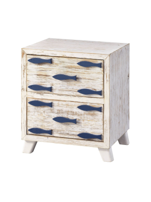 Laguna Coastal 2 Drawer Chest White - Treasure Trove Accents