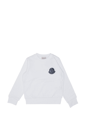 Moncler Enfant Logo Patch Crewneck Sweatshirt