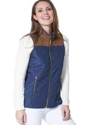 Quilted Vest Navy