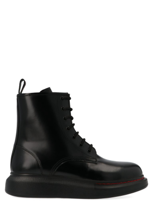 Alexander Mcqueen Lace-up Combat Boots