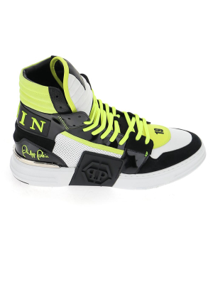 Philipp Plein Logo Plaque High-top Sneakers