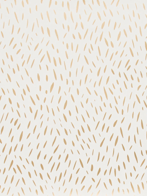 Palea Wallpaper In Gold On Cream By Thatcher Studio