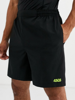 Asos 4505 Icon Training Shorts With Quick Dry In Black