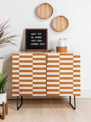 Little Arrow Design Co Aria Rectangle Tiles Credenza - Deny Designs