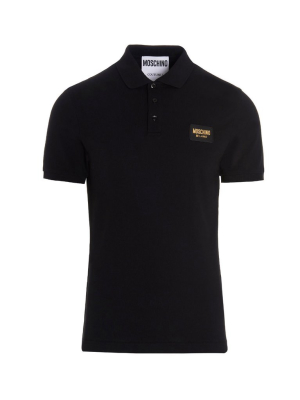 Moschino Logo Plaque Polo Shirt