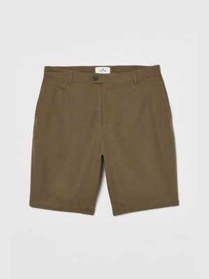 Linen-blend Shorts