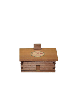 Small Log Cabin Incense Burner