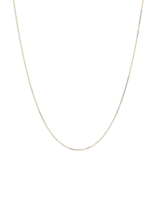 Diamond Cut Cable Chain In Yellow Gold - 16"