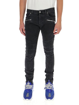 Balmain Zipped Pocket Skinny Jeans