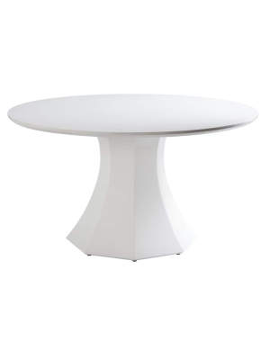 Sanara Dining Table 55", High Gloss White