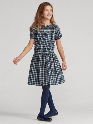 Smocked Tartan Dress