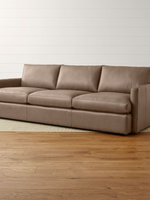 Lounge Ii Petite Leather 3-seat 105" Grande Sofa