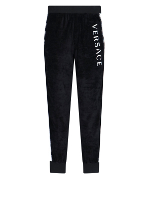 Versace Logo Print Track Pants