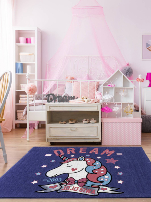 54"x78" Jojo Siwa Unicorn Area Rug