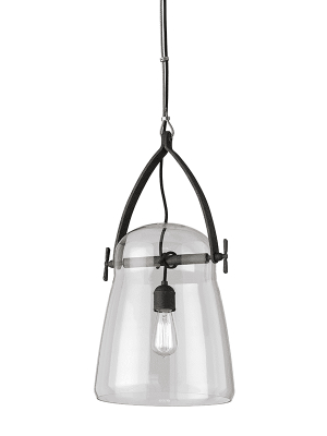 Silverlake 1lt Pendant Medium French Iron