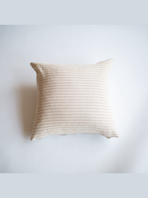 S|h Linen Stripe Designer Pillow