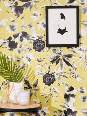 Duotone Bloom Removable Wallpaper