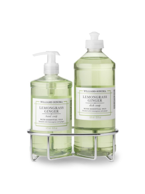 Williams Sonoma Lemongrass Ginger Hand Soap & Dish Soap, Classic 3-piece Set