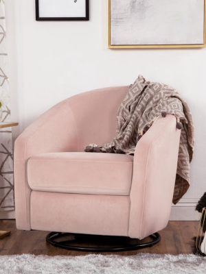 Madison Swivel Glider In Velvet