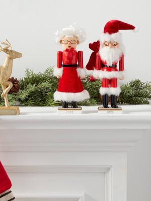 8" Santa & Mrs. Clause Nutcracker - Wondershop™