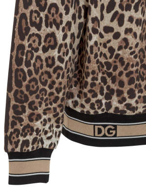 Dolce & Gabbana Leopard Print Hoodie