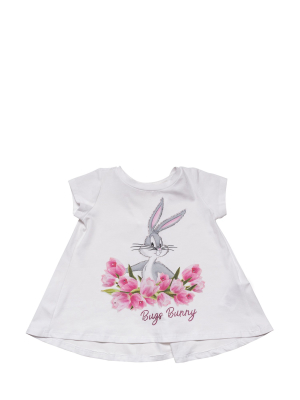 Monnalisa Bugs Bunny Flared T-shirt