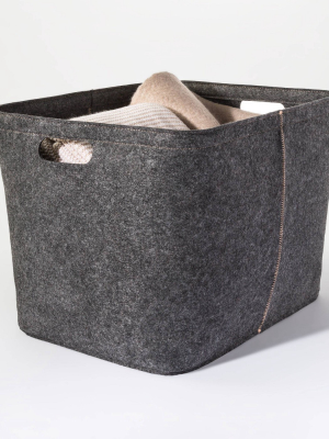 14"x15" Large Felt Basket With Stitching - Project 62™