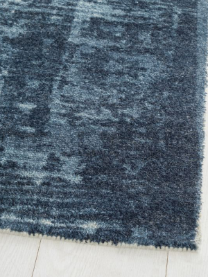 Distressed Arabesque Wool Rug