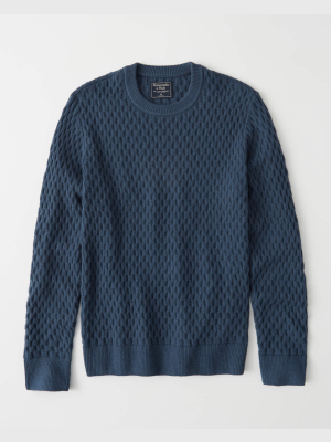 Honeycomb Crew Sweater