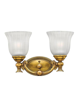 Bath Francoise Bath Two Light Burnished Brass