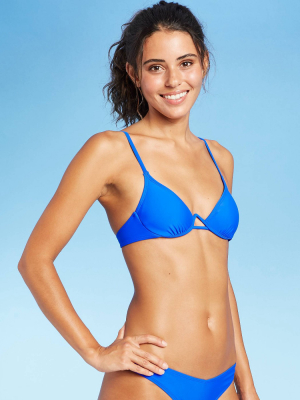 Juniors' Underwire Bikini Top - Xhilaration™ Blue