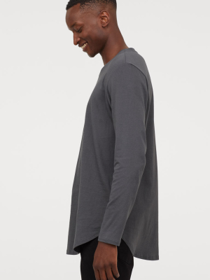 Long-sleeved Shirt Long Fit