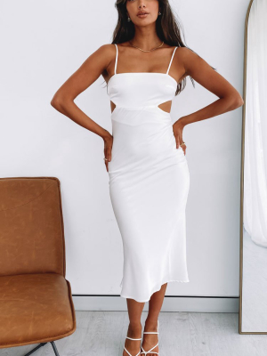 Taryn Midi Dress White