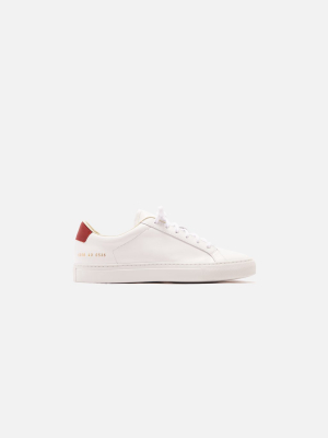 Common Projects Wmns Retro Low - White / Red