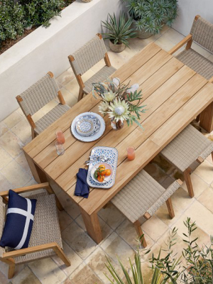 Larnaca Outdoor Teak Extendable Dining Table